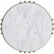 Naxos 22.5 X 22 inch White / Rustic Bronze Side Table
